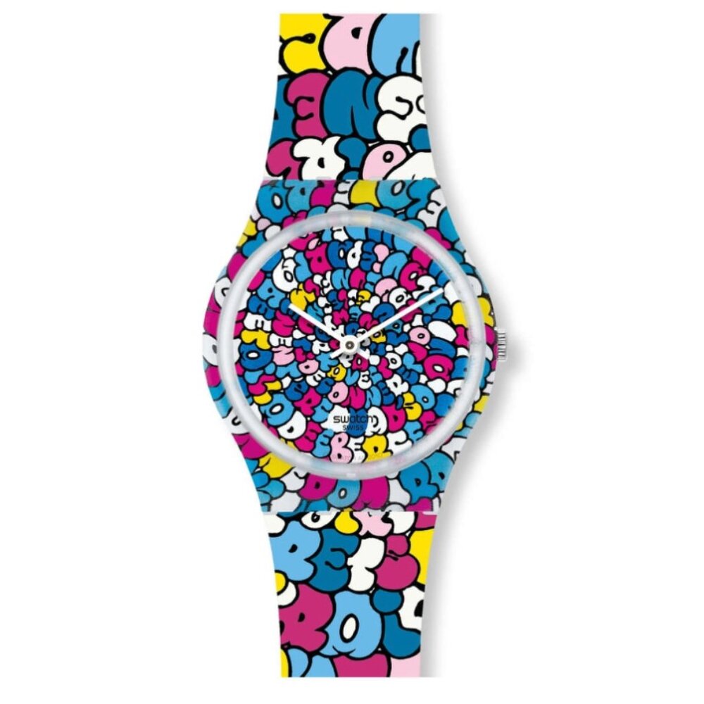 NWOB Swatch Watch LOVE SONG GE232 2011 Dunny Kidrobot Specials Designed By Tilt